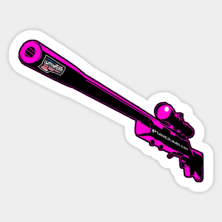 Punchado Sniper Rifle Blank Text, v. Code Fusha Sticker